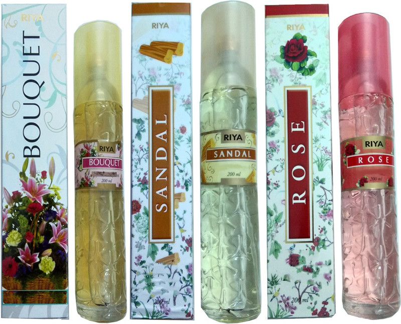 RIYA BOUQUET+SANDAL+ROSE Spray  (3 x 66.67 ml)