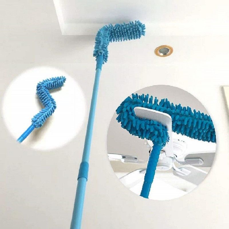 Jespper Collection Flexible Multi-Purpose Cleaning Dust Mop (Blue, Pink, Green, Orange) Duster