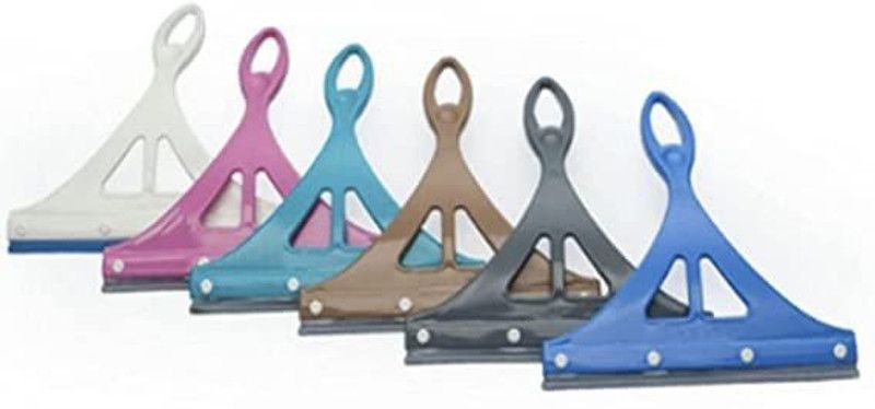 SWIISH Non-Slip Hand-Held Plastic Wiper for Cleaning Window Glass (Assorted) (2) Cleaning Wipe