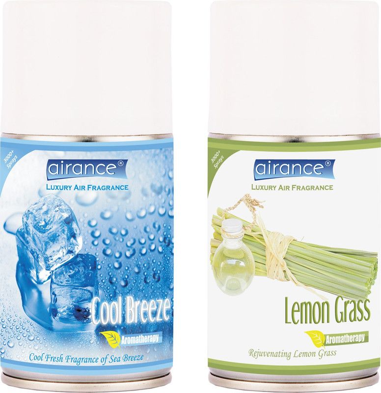 Airance Cool Breeze, Lemon Grass Refill, Spray, Automatic Spray  (2 x 125 ml)