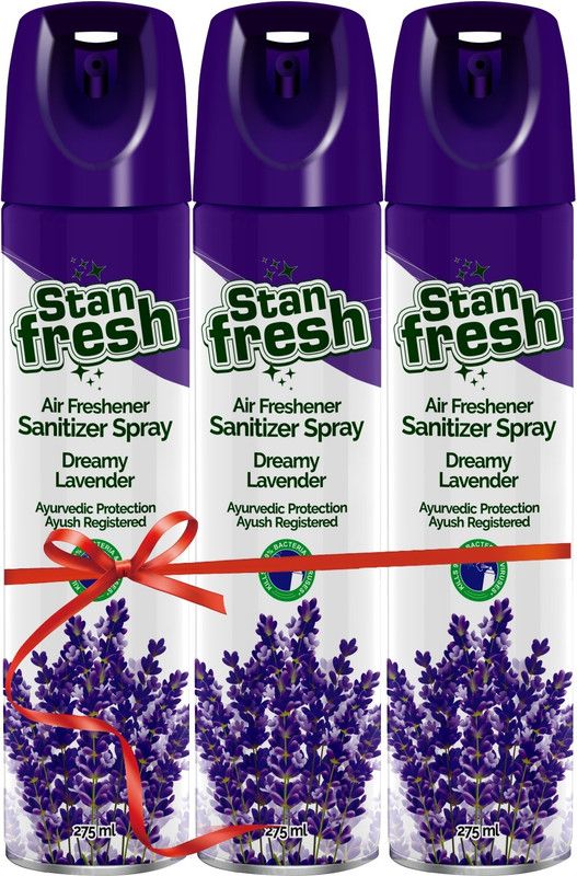 stanfresh Air Freshener Sanitizer Spray - Dreamy Lavender -275 ML (Pack Of 3) Spray  (3 x 275 ml)