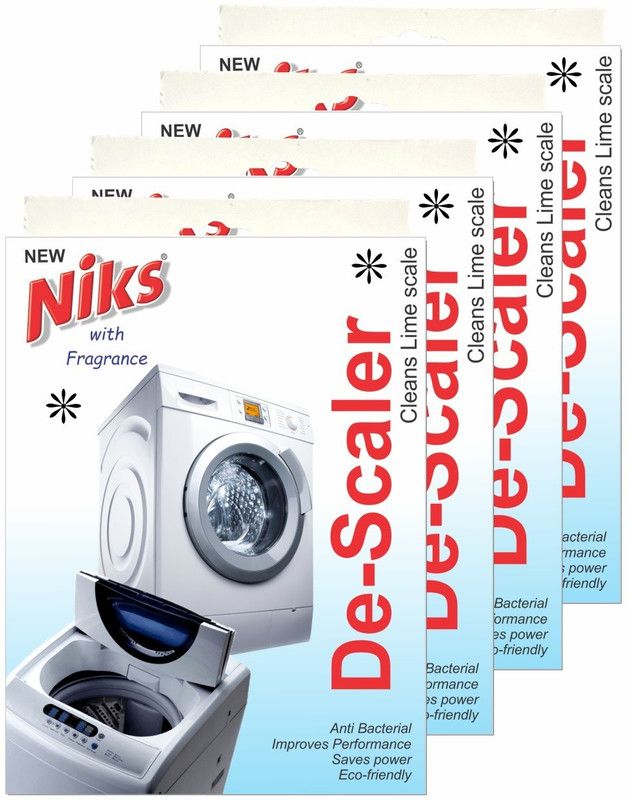 NIKS ® Washing Machine Premium De-scaler | Washing Machine Drum/Tub Cleaner | Dish Washer Cleaner | Easy to Use Pack of 4| 100gm x 4 =400 Dishwashing Detergent  (100 g)