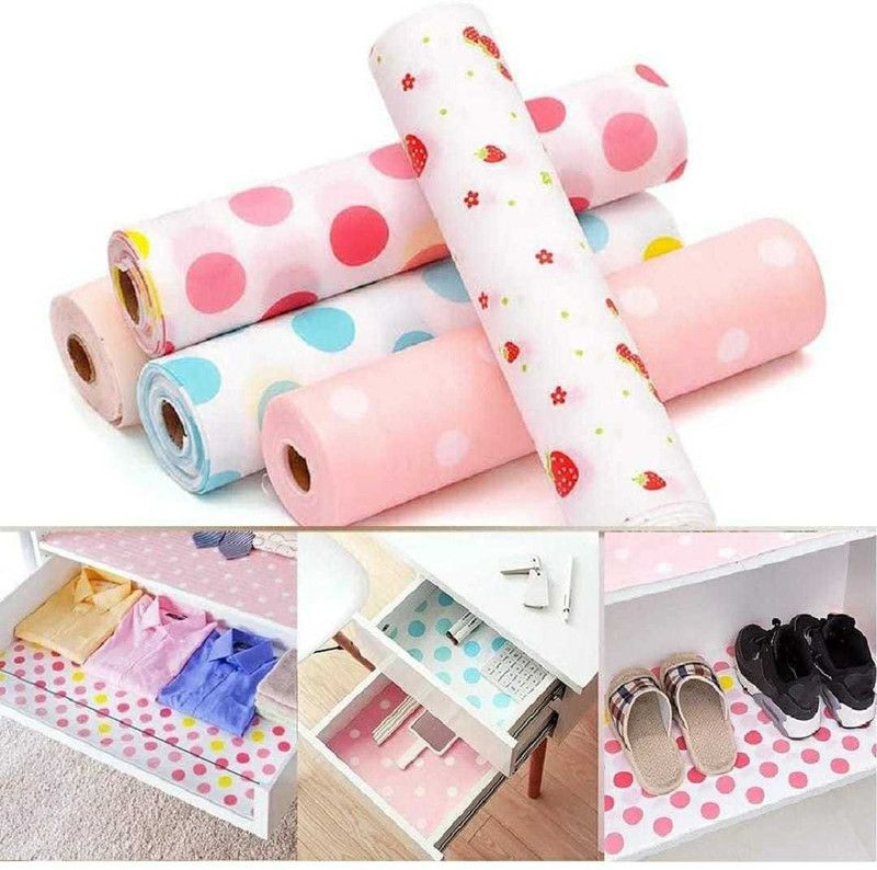 BAPUJI ENTERPRISE Antibacterial Cabinet pad Household Wardrobe mat Moisture pad Drawer pad Waterproof Non-Slip Paper pad Plastic Anti Slip Kitchen Cupboard Drawer Mat (Size:-30x300cm) (0 Ply, 1 Sheets)  (1 Ply, 1 Sheets)
