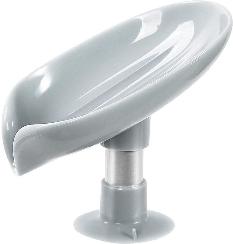 JOY MAKER Easy Clean Soap Dish for Shower with Suction Cup Creative soap Box ( 2 pcs )  (Multicolor)
