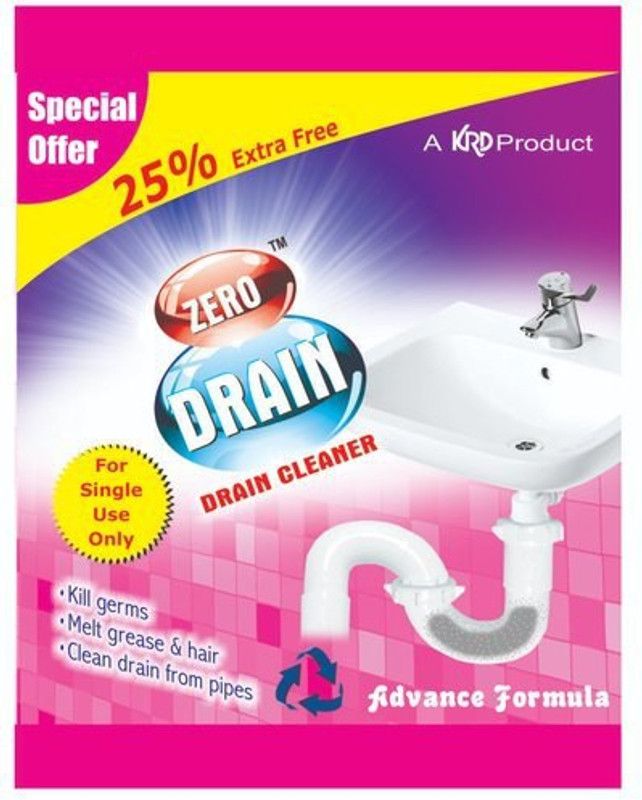 zerodrain zedr20 Powder Drain Opener  (1000 g, Pack of 20)