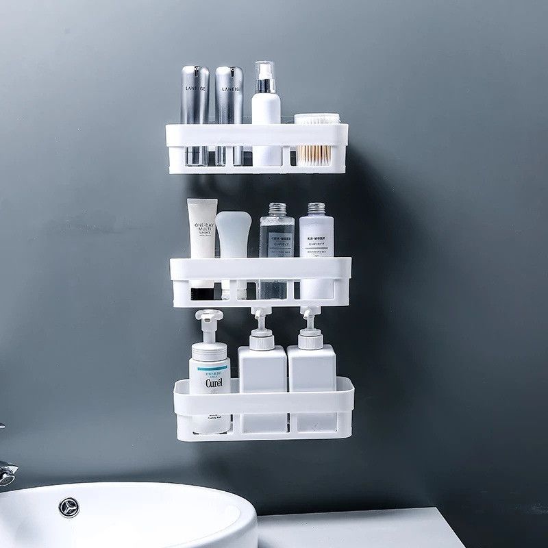 Comet Products Wall Mounted Kitchen Bathroom Magic Sticker Self-Adhesive Soap Holder  (White)