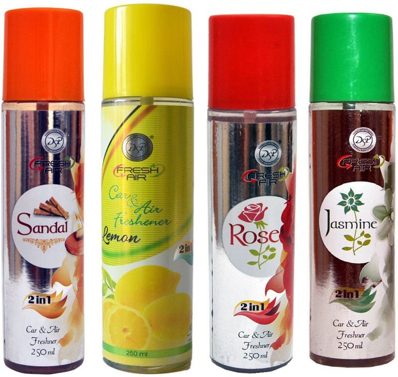 DSP SANDAL+LEMON+ROSE+JASMINE Spray  (4 x 62.5 ml)