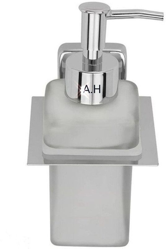 AGGARWAL HANDLOOM A.G SQUARE SHAPE GLASS LIQUID DISP[ENSER Glass Bathroom Set  (Pack of 1)