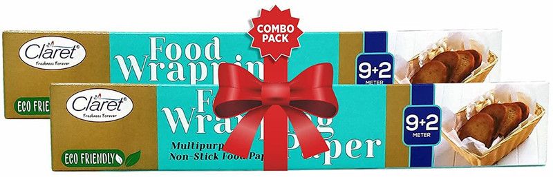 PRIMAXX Claret Food Wrapping Butter Paper (11m X 2) Paper Foil  (22 m)