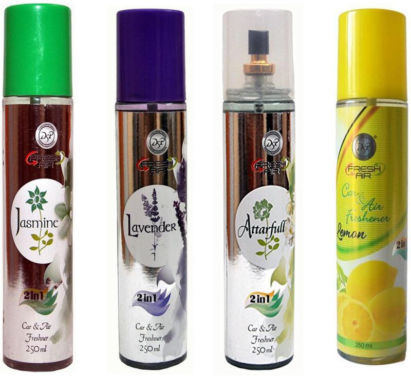 DSP LEMON+JASMINE+LAVENDER+ATTARFULL Spray  (4 x 62.5 ml)