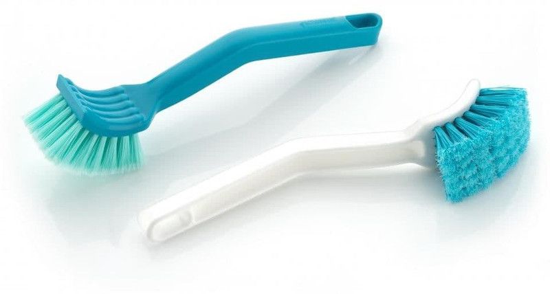 Miranshi Enterprise 966 SPOTLESS SINK BRUSH (SET OF 2) Polyester Wet and Dry Brush  (Multicolor, 2 Units)