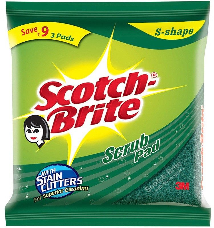SCOTCH BRITE Super Saver Large Scrub Pad  (Pack of 4)