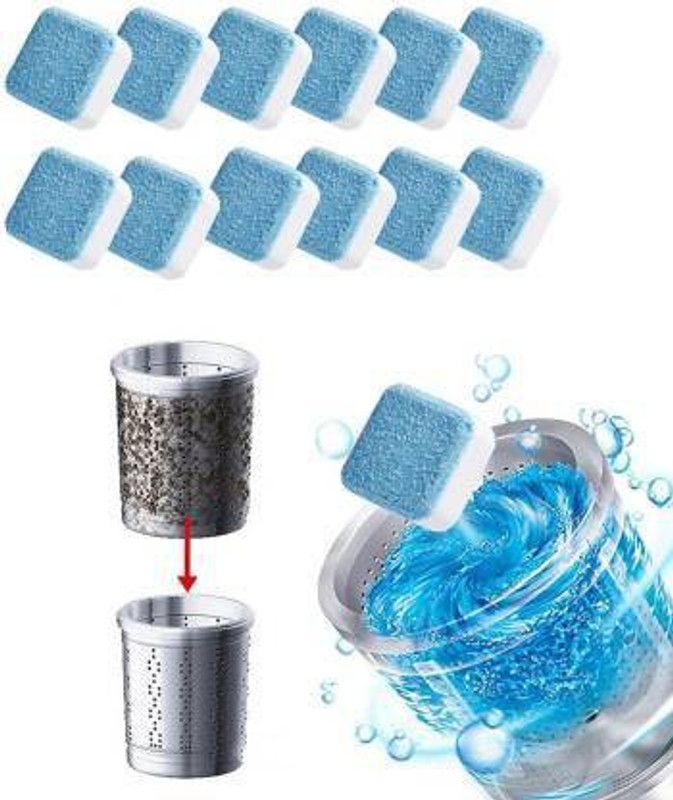 shine fairy 10PC Washing Machine Cleaning Tablet Deep Cleaner Descaling Front and Top Load Machine Powder Tablets for Tub and Drum Stain Remover None Detergent Pod (10 Pods) Dishwashing Detergent  (1 g)