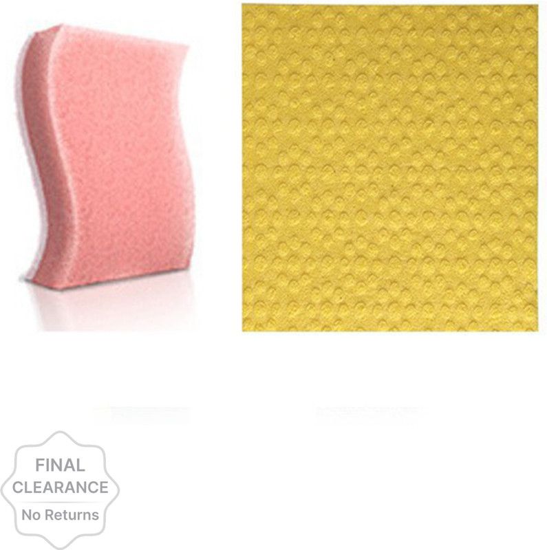 SCOTCH BRITE Combo of Scrub Spong and Wipe Scrub Pad