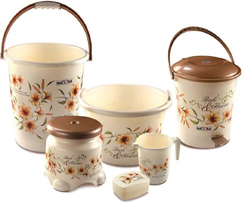 18 L Plastic Bucket  (Brown)