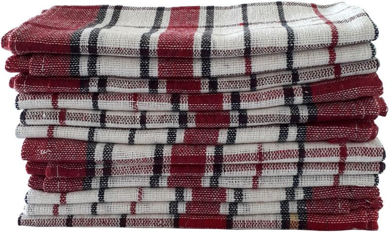 NATHAWAT Wet and Dry Cotton Cleaning Cloth  (12 Units)