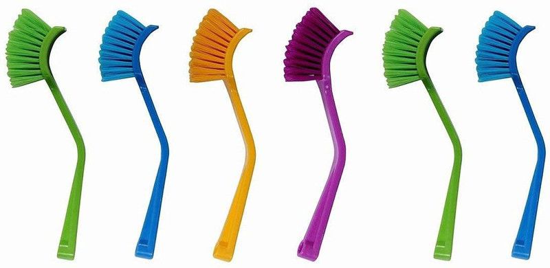 Aloud Creations Polypropylene, Polyester Wet and Dry Brush  (Blue, Green, Yellow, Purple, 5 Units)