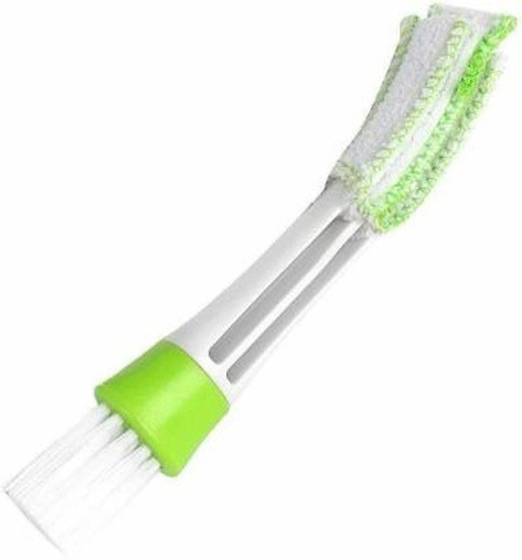 Auto Oprema Plastic, Microfibre Wet and Dry Brush  (White, Green)