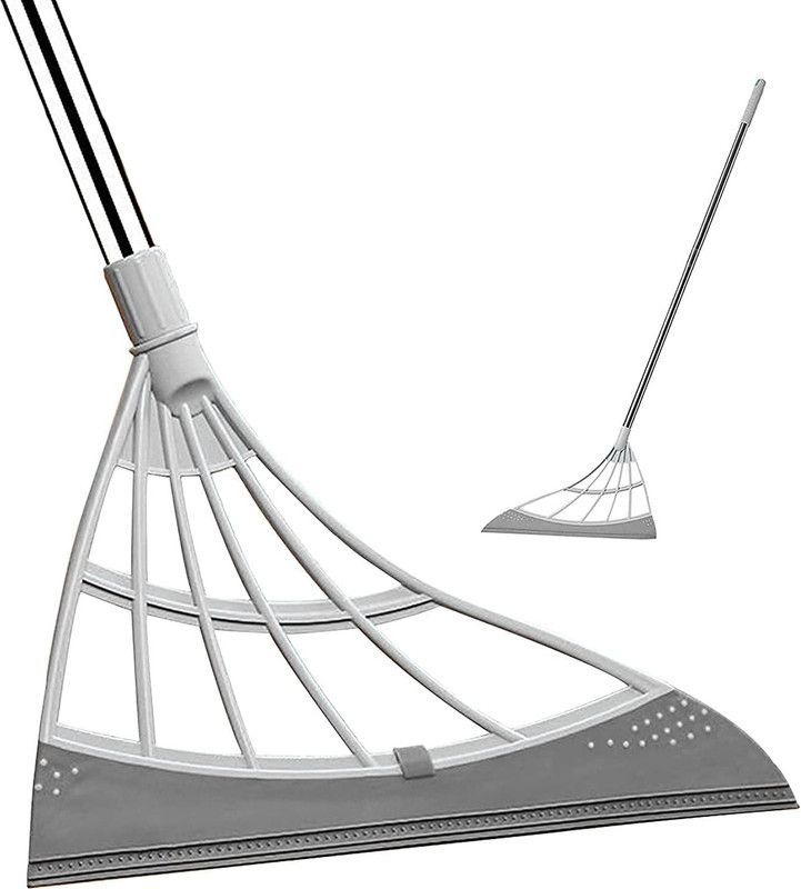 MOSHTU 2 in 1 Multifunctional Broom and Mops Magic Broom Wiper Mop Floor Scraper Floor Wiper  (Grey 100 m)