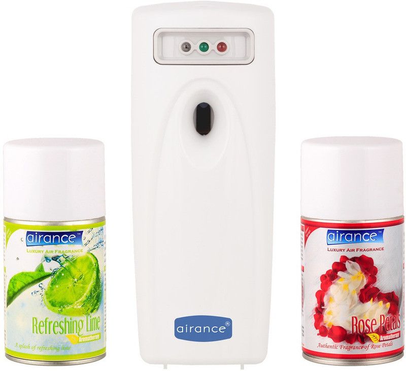 Airance Refreshing Lime, Rose Petals Automatic Spray  (3 x 83.33 ml)