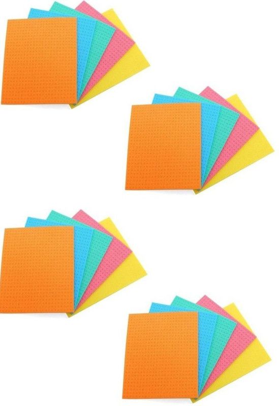 Tambi's Sponge Wipe for Kitchen 20 Pcs Pack (Multipurpose) Scrub Sponge  (Large, Pack of 20)