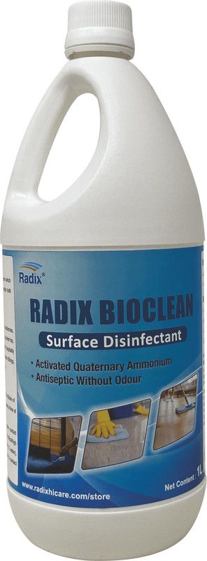 Radix BIOCLEAN | SURFACE & AERIAL DISINFECTANT | CDC & DRUG DEPT APPROVED FORMULATION | QUATERNARY AMMONIUM COMPOUND ( 1ltr)  (1 L)