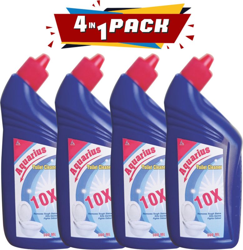 Aquarius AQUC4IN01 Regular Liquid Toilet Cleaner  (4 x 500 ml)