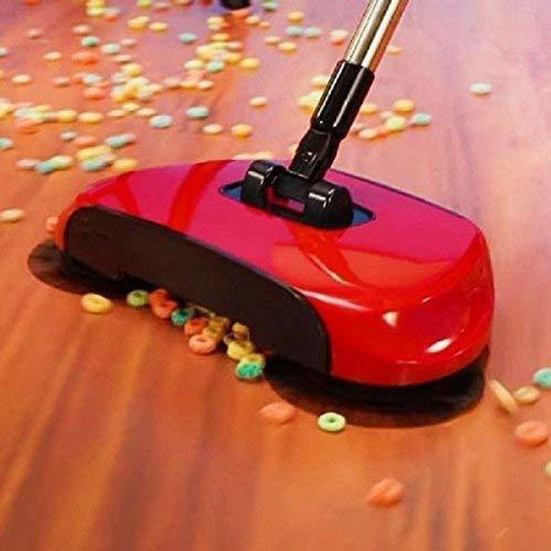 Sell plus Sweep Drag All-In-One Household Hand Push Rotating Sweeping Broom | Sweeper Cleaner Dust Mop Set for Room and Office Floor with Random Multi-Color Mop