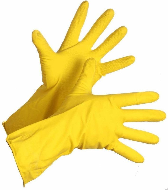 0 dirty Rubber Hand Gloves_4pairs pack Wet and Dry Glove Set  (Medium Pack of 4)