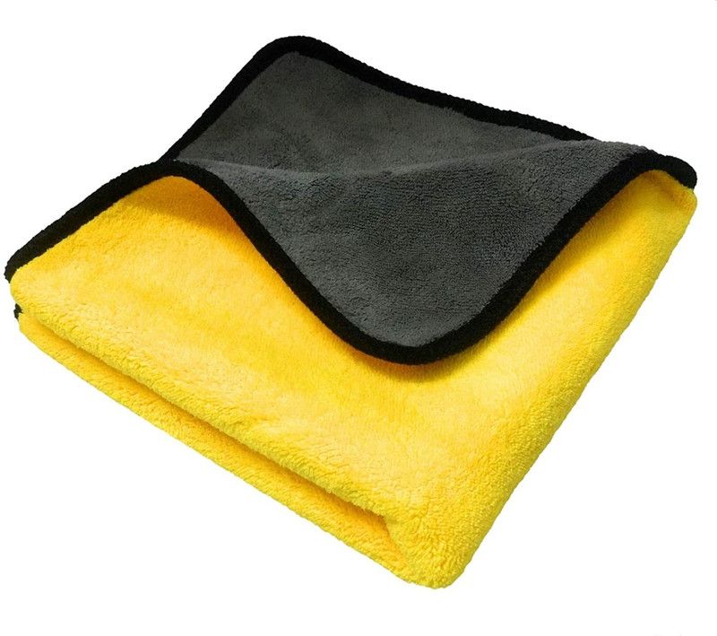 De AUTOCARE 40 x 40cm Size Thick & Soft Dual Sided Wet & Dry Microfiber Towel Cleaning Cloth Wet and Dry Cotton Cleaning Cloth