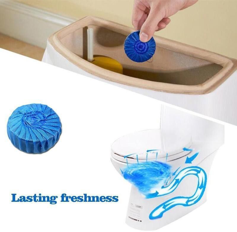 SHRUTICREATION 4 - Toilet Cleaning Tablet - Pack of - 10 Original Powder Toilet Cleaner  (10 x 1 g)