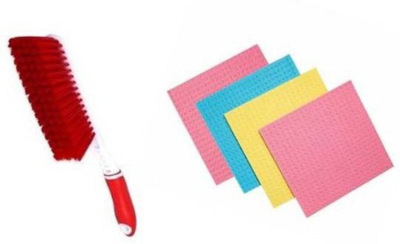 SBTs combo set of cleaning brush ,carpet brush and multi use cleaning wipe sponge/scrubber pad/kitchen wipe Cleaning Brush, Cleaning Wipe