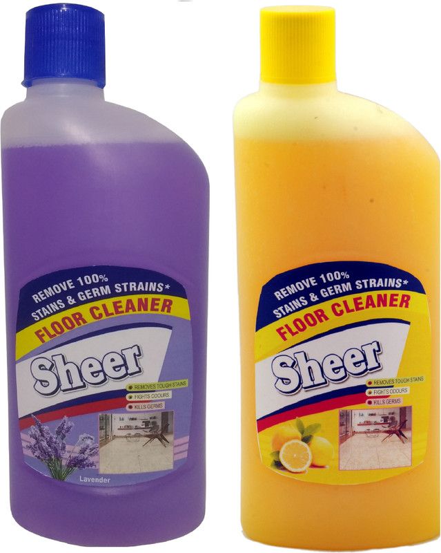 Sheer Floor Cleaner & Surface Disinfectant 2X500ml Lavender, Lemon,  (2 x 0.5 L)