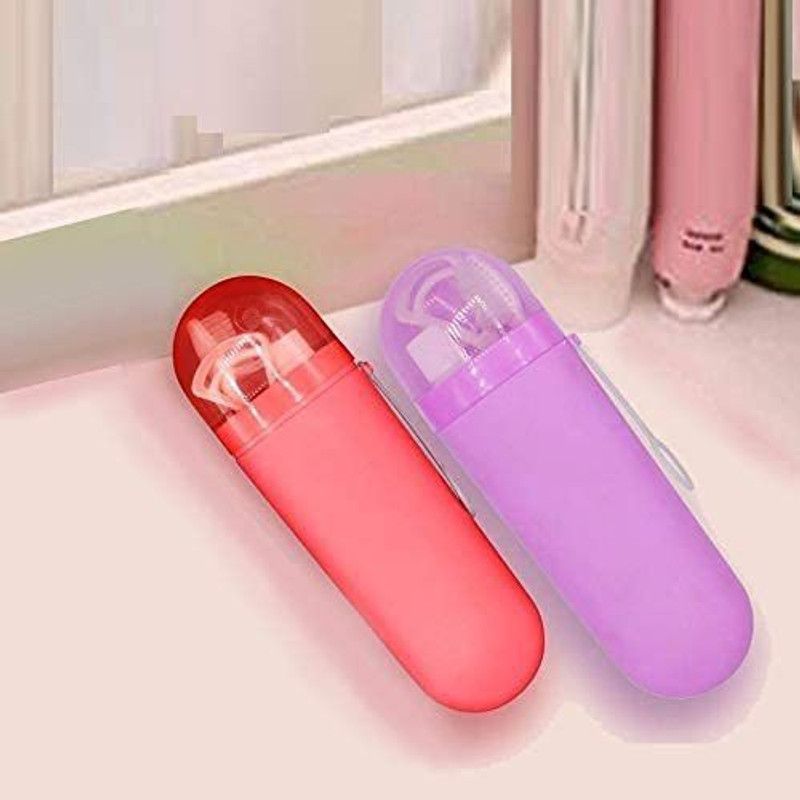 skyunion Toothbrush holder travel Plastic Toothbrush Holder PACK OF 2 Plastic Toothbrush Holder  (Multicolor, Wall Mount)