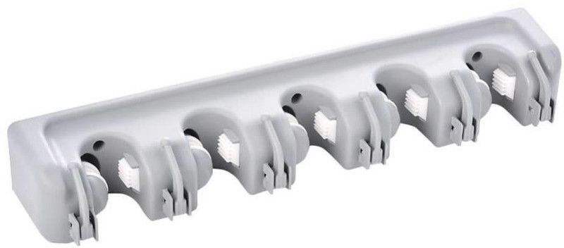 Rexmon Grey Plastic Broom Holder  (1 Holders)