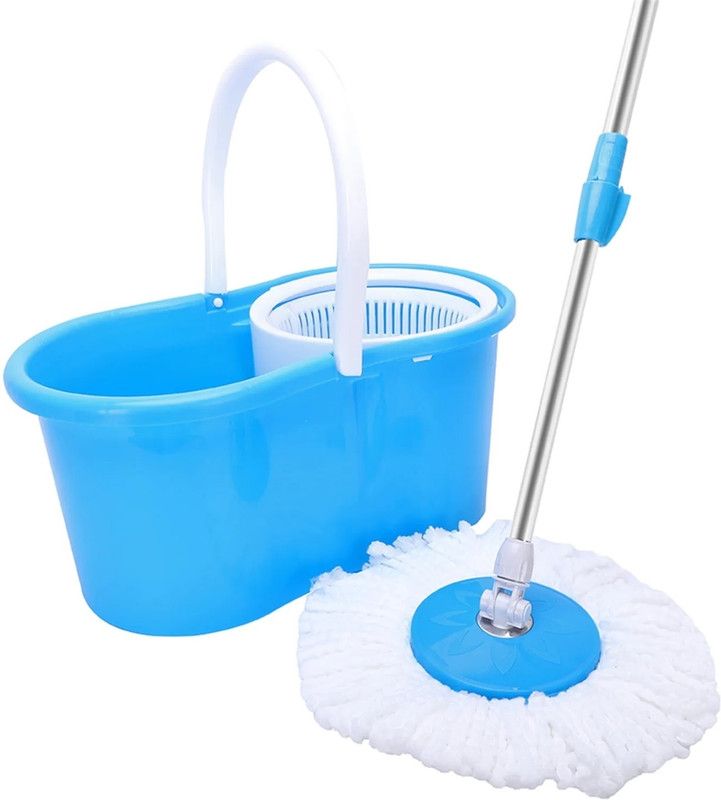 Glancing Spin Bucket Mop Super Absorbent Refills for All Type of Floors(With 2 Refill) Mop Set