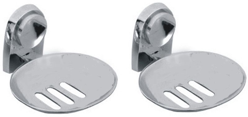RNC SNS REDLAY BRASS ( PITAL ) SOAP DISH/SHOP HOLDER 2PC  (Silver)