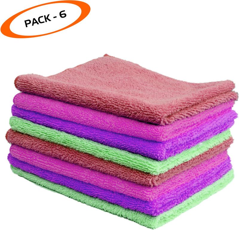 INDRAMANSHA RN39 Wet and Dry Microfiber Cleaning Cloth  (6 Units)