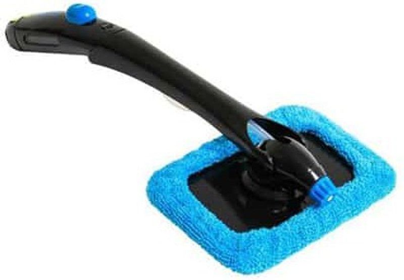 Maison & Cuisine Cleaning Brush Window Cleaners Brush Glass Wiper Car Window Wizard Washing Tool Household Cleaning Tools with Spray for Car and Home use W959 Microfibre Wet and Dry Brush  (Black)