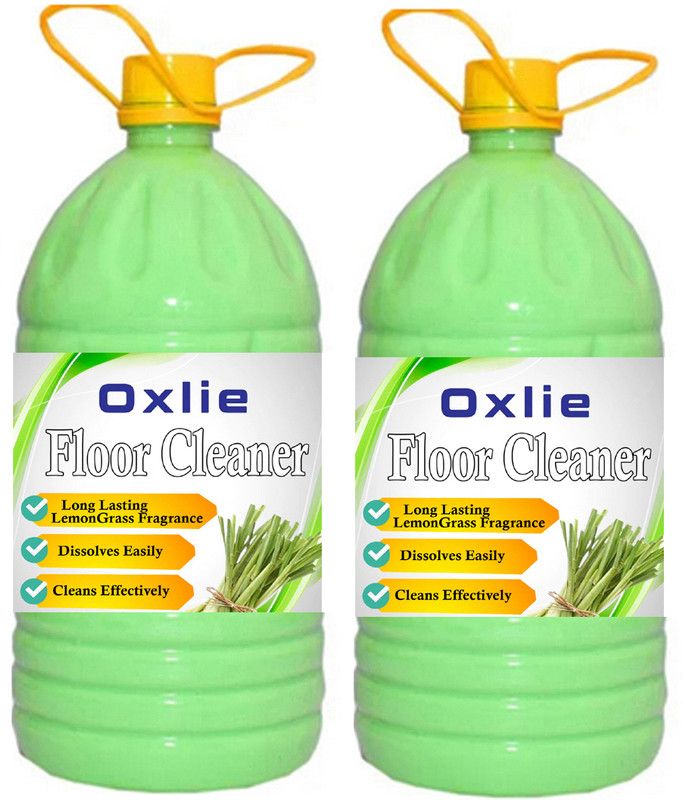 Oxlie 10 Ltr. Floor Cleaner Premium Best in Quality Gives Shine on the floor|Fragrance Lemongrass  (2 x 5 L)