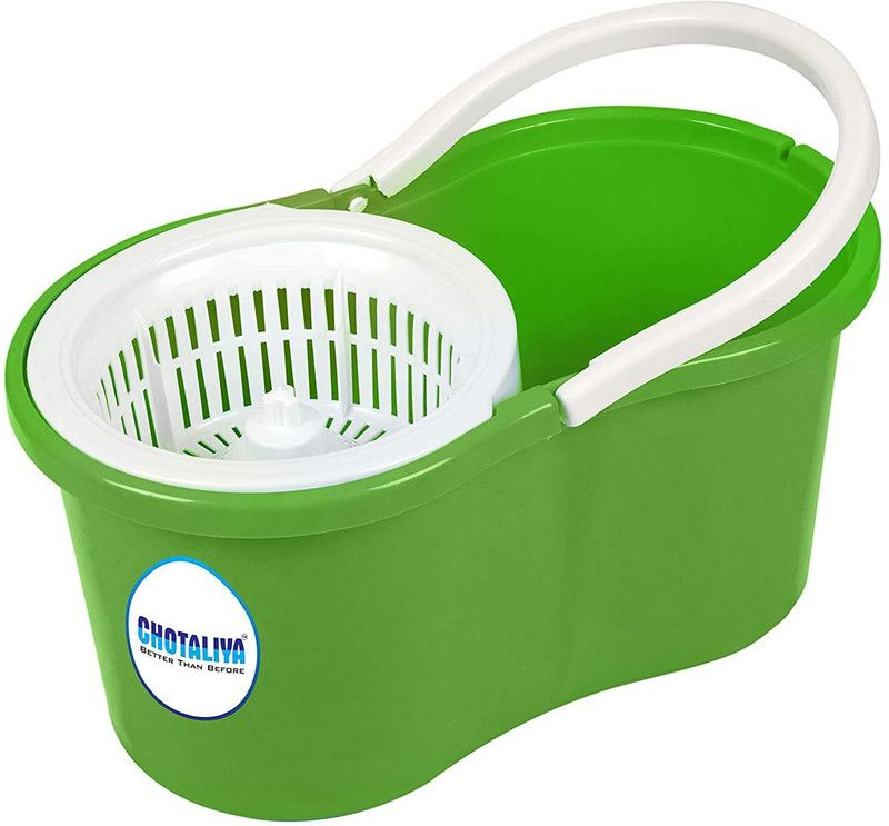 CHOTALIYA B-111 Plastic Spin Cleaning Bucket Only (Green) Bucket