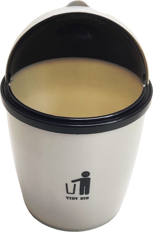Gift Collection Big Table Top Garbage Dustbin Trash for Office Home Work Place plastic Dustbin Plastic Dustbin  (Grey)
