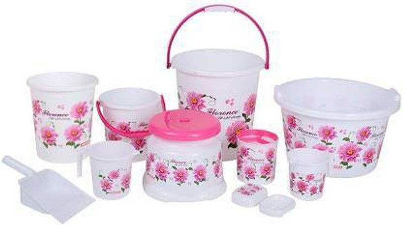 royal enterprise 41 L Plastic Bucket  (Pink)