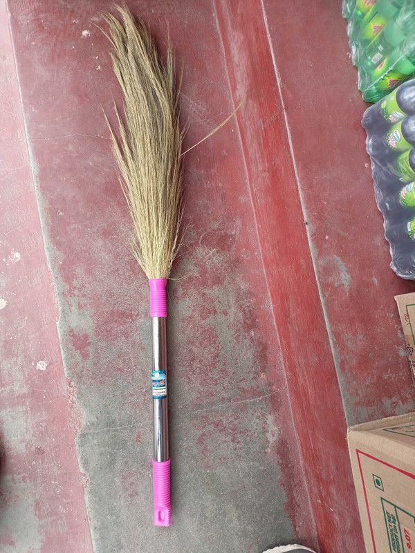 Chand Coconut Fiber Dry Broom  (Pink)