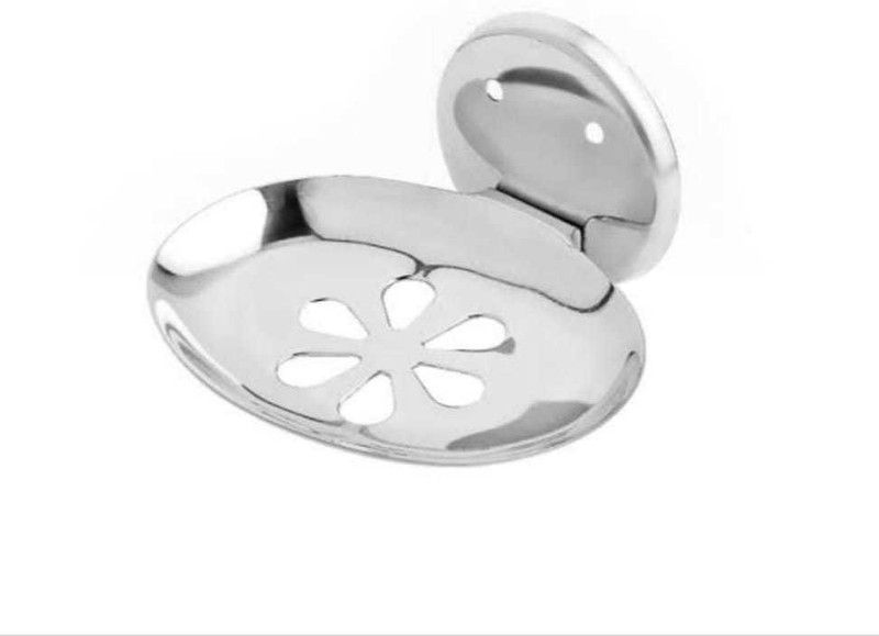 HIQUE Soap Dish Holder / Stainless Steel Soap Dish Stand  (Silver)