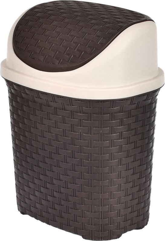 Plastic Dustbin  (Brown)