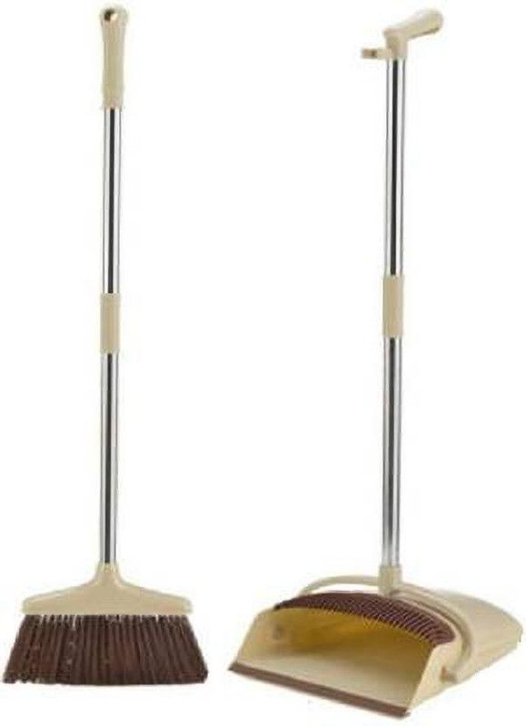 MANDIR Wind Proof Brush And Dustpan Cleaning Brush, Dustpan