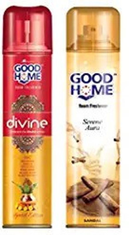 Good Home Air Freshener Divine And Sandal Spray  (2 x 160 ml)