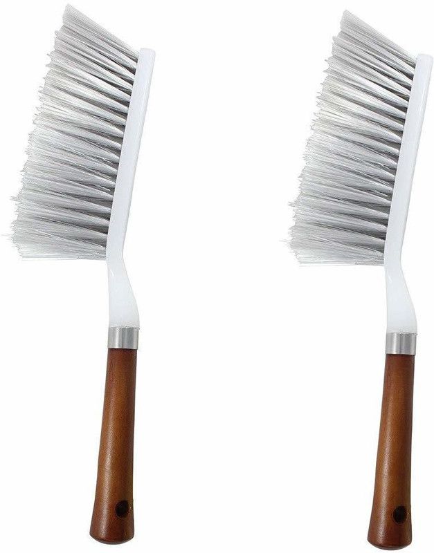 KWEL Bristles Long Soft Carpet Cleaning Brush for Tiles, Carpet, Bed, Sofa-Pack of 2 Cleaning Brush