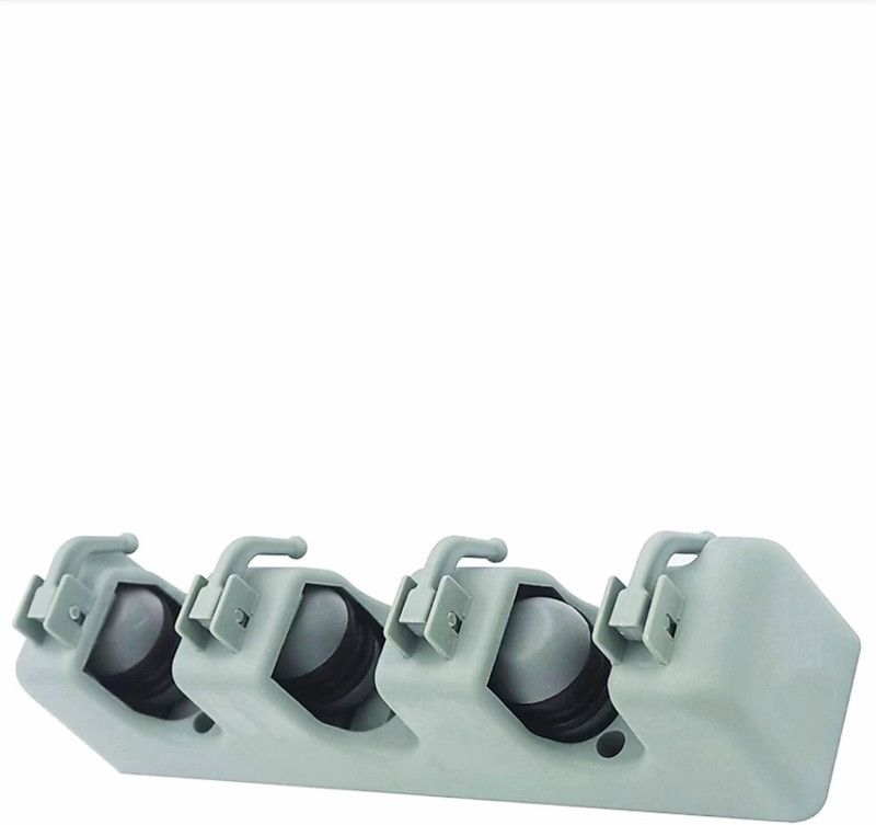 DIRAMYA Grey Plastic Broom Holder  (3 Holders)